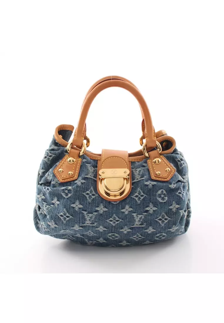 Louis Vuitton Pre-loved LOUIS VUITTON preeti monogram denim Handbag denim  leather blue 2023, Buy Louis Vuitton Online