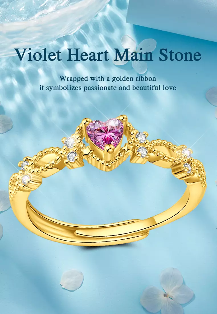 Cincin Wanita Korea Mini Berlian Perhiasan Cewek Adjustable Titanium Anti Luntur