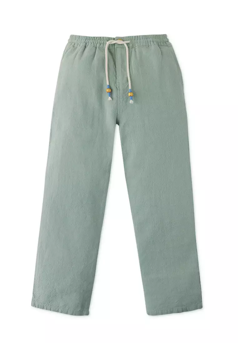 Boys Linen Pull-On Pants