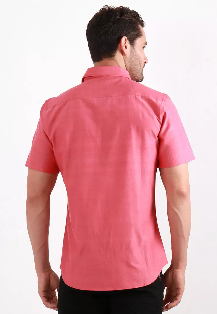 MAGINOT OXFORD FANTA 1.0 Kemeja Casual Slim Fit Lengan Pendek