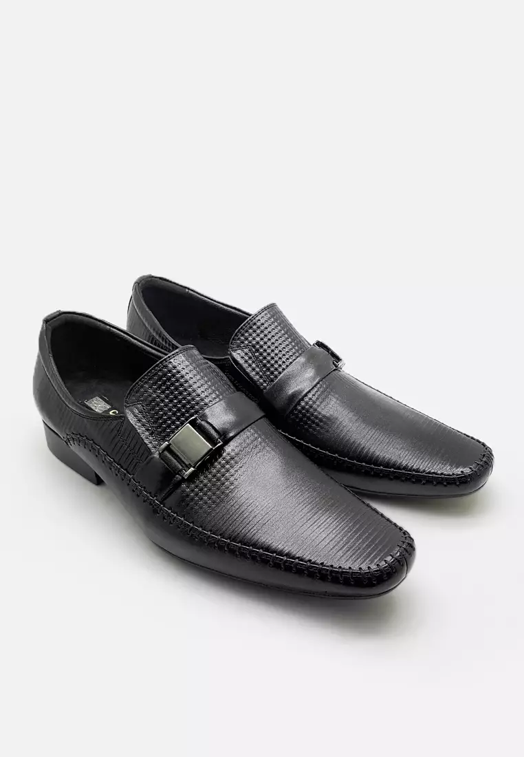 Jack Men Formal Shoes Slip On with Metal Buckle