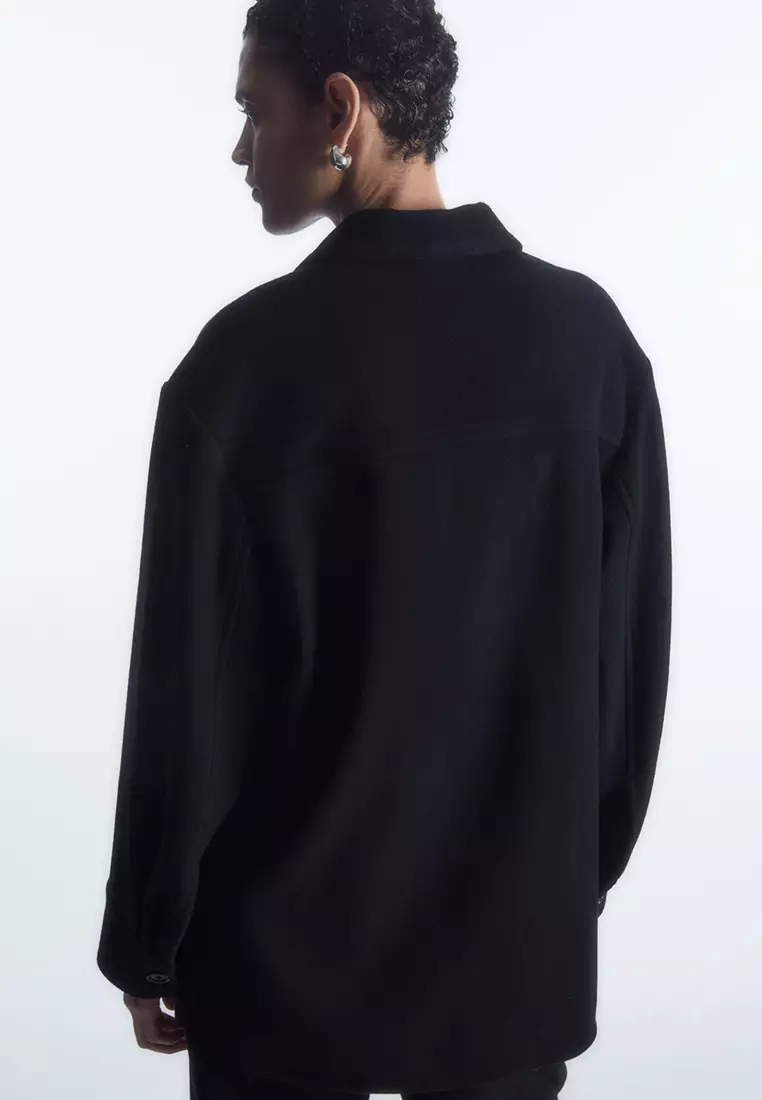 COS Patch-Pocket Wool Overshirt 2024 | Buy COS Online | ZALORA Hong Kong