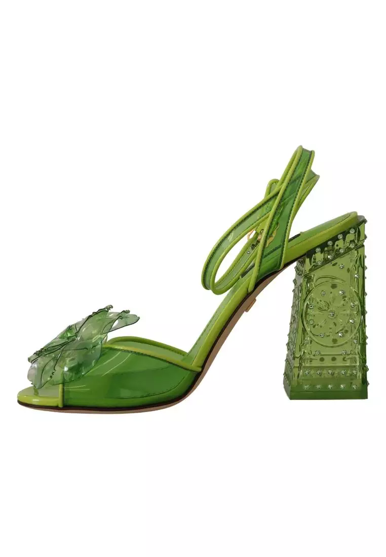 Dolce and gabbana hot sale green heels