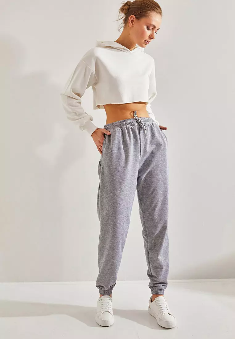 Women's Two Thread Cuff And Elastic Waist Sweatpants