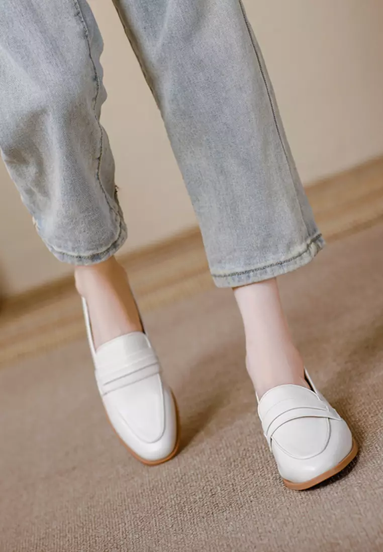 2.5CM Synthetic Leather Penny Loafers TE320-1