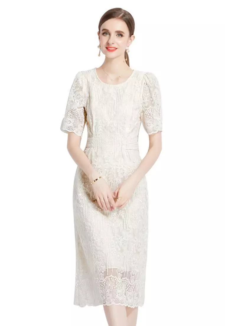 White lace sales dress online