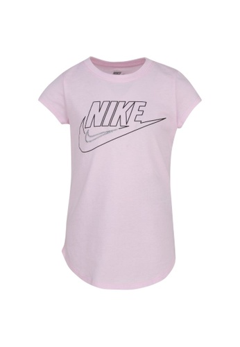 Nike pink Nike Futura Scoop Tee (Little Kids) 9BAAAKADE3D541GS_1