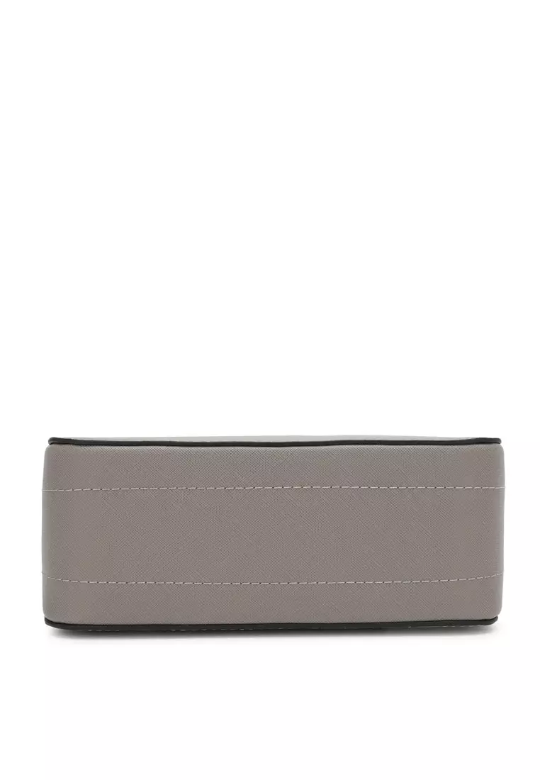 Women's Top Handle Bag / Sling Bag / Crossbody Bag (Tas Selempang / Tas Tangan) - Abu-Abu