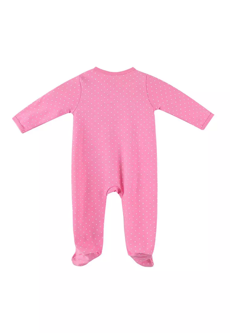 Baby Embroidered Bunny Two Way Zip Sleepsuit All In One Jumpsuit