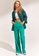 H&M green Wide Twill Trousers 6DE0EAA1FFF564GS_4