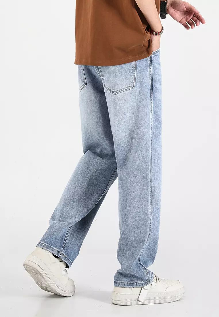 High Street Straight Washed Jeans AY-mjG63