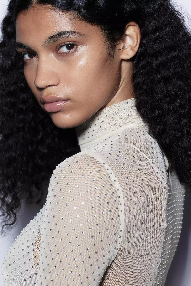 Rhinestone-embellished dress