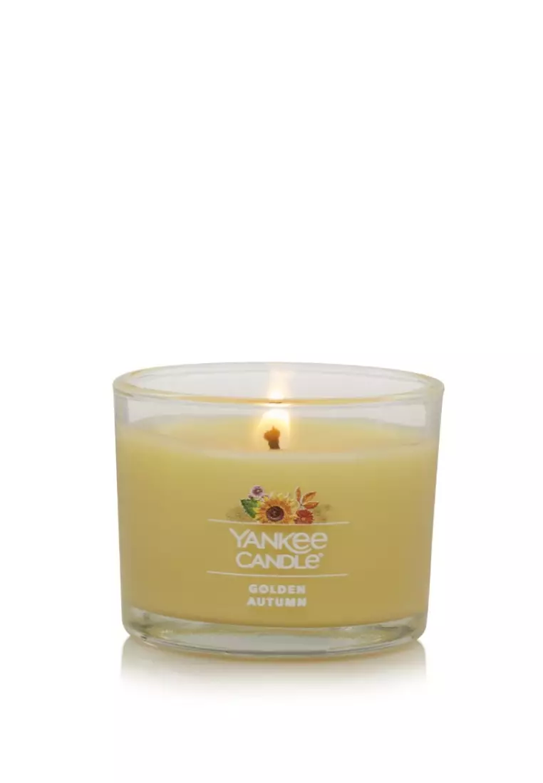 Buy Yankee Candle Golden Autumn Mini Jar Candles Soy Wax Scented Candle