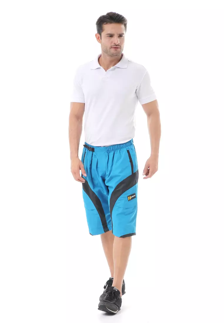 Grissham Celana Cargo Pendek Pria Motif List Short Pants Kasual Material Parasut ORIGINAL - Turkish