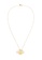 Elli Jewelry white Necklace Plate Pendant Textured Freshwater Pearl And Kauri Shell Gold Plated 633A0ACD571A5DGS_4
