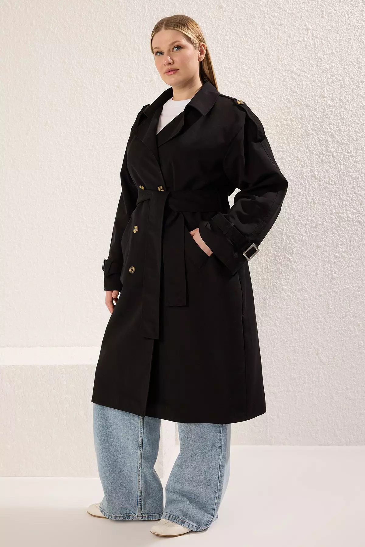 Plus Size Trench Coat
