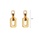 Glamorousky silver Fashion Simple Plated Gold Geometric Square Earrings 91D3FACEE0E307GS_2