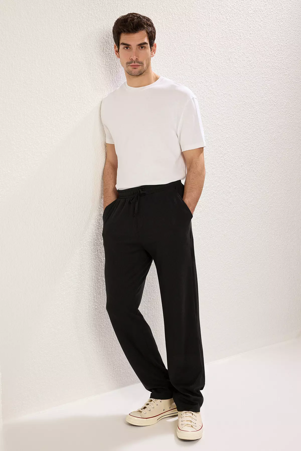 Drawstring Rib Pants