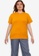 The Fifth Clothing yellow Lettuce Hem Top F4B24AAEC1E117GS_1