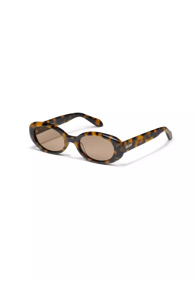 Felt Cute Sunglasses - Pebble Tortoise/Tan