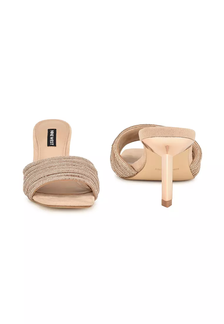 Buy Nine West Harbor Heeled Slide Sandals Light Natural 2024 Online | ZALORA Philippines