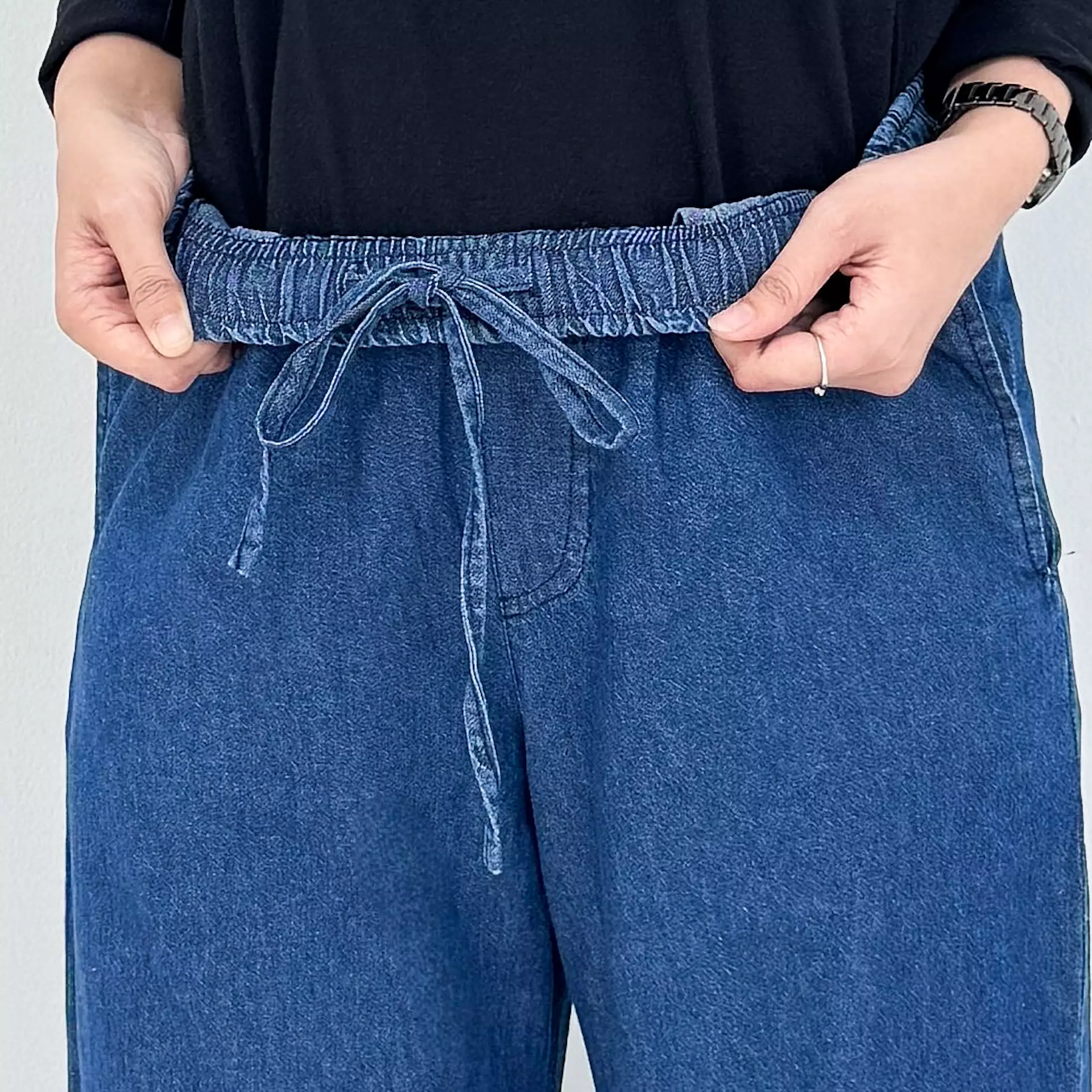 Setelan Baju Panjang Jeans Wanita - Dirra Denim Set 