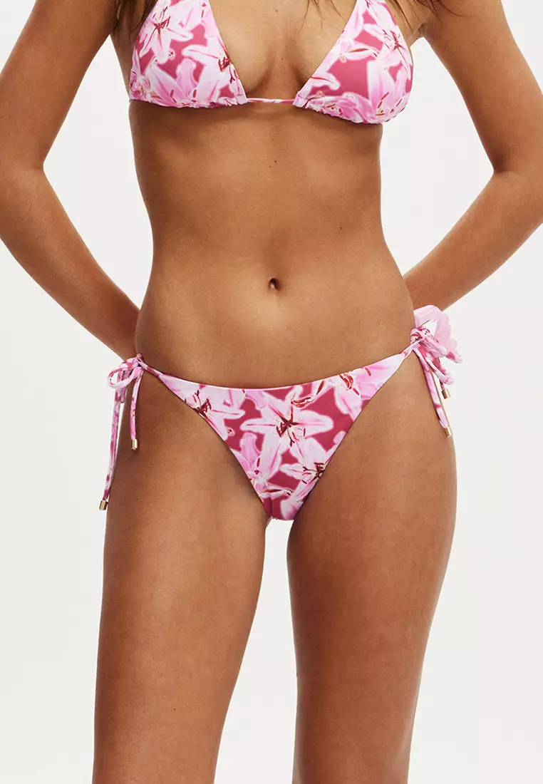 String Tie Side Cheeky Bikini Bottom