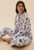 Marks & Spencer white Cotton Modal Revere Collar Floral Pyjama Set 37AD8AA008FD00GS_4