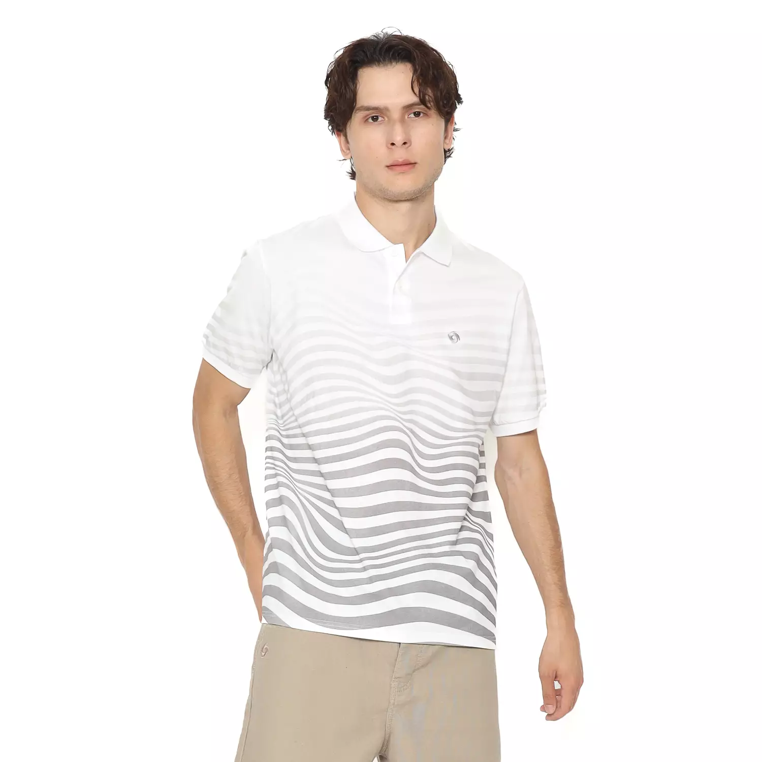 Voxfly Kaos Polo Pria Melted Planet Surf