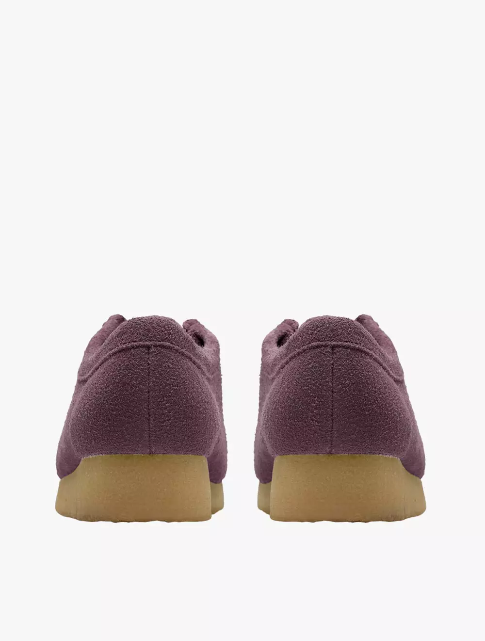 Clarks Wallabee. Plum Suede
