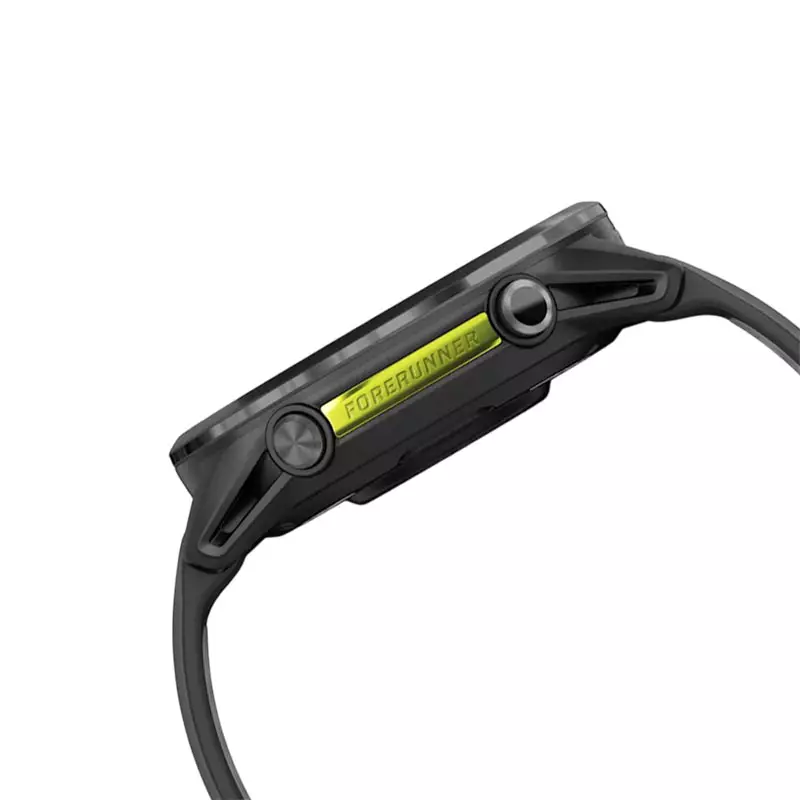 Jam Tangan Unisex Garmin Forerunner 970 010-02969-60 Smartwatch Titanium Black/Translucent Whitestone Band