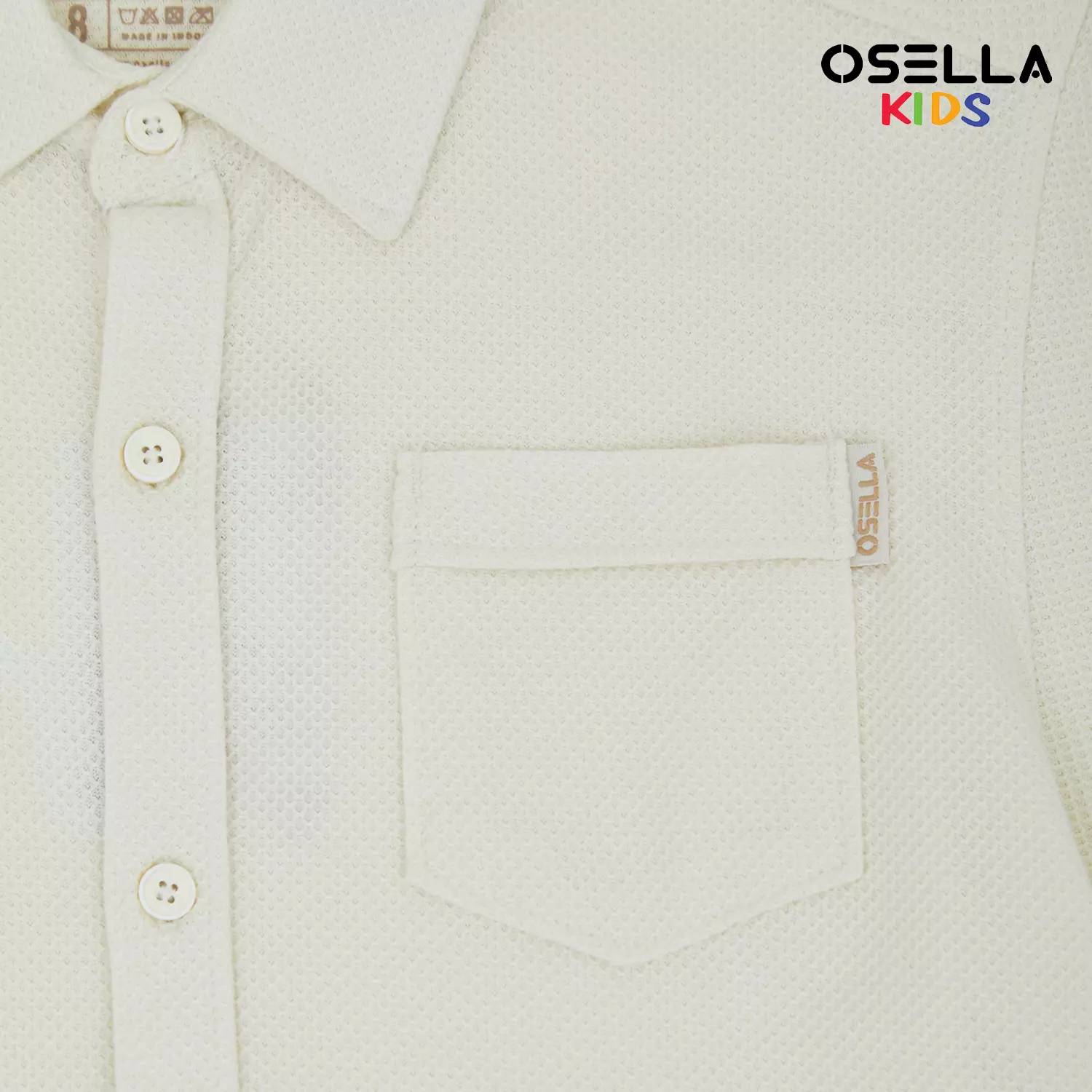 [NEW] Osella Joji Reguler Short Sleeve Knitting Shirt With Textured Fabric 22324008 | Kemeja Lengan Pendek Anak Laki-Laki