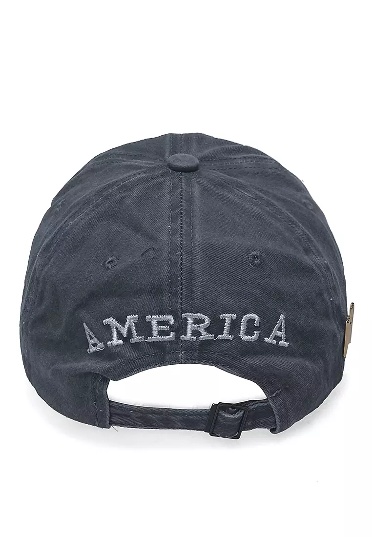 Drsh Topi Baseball Unisex Casual Sport USA Adjustable Material Cotton ORIGINAL - Grey