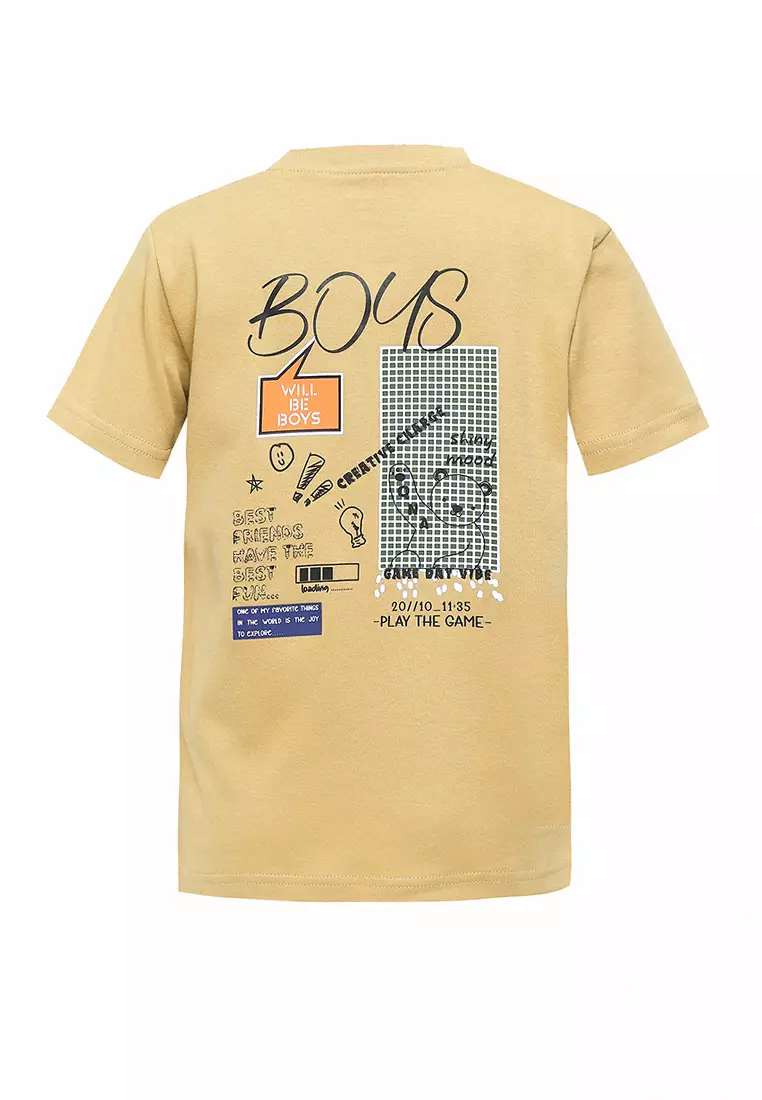 Qna Boy Jasper T-shirt Pendek Anak Dark Mustard