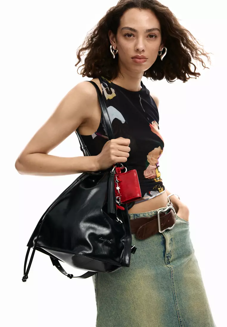 Shiny medium backpack