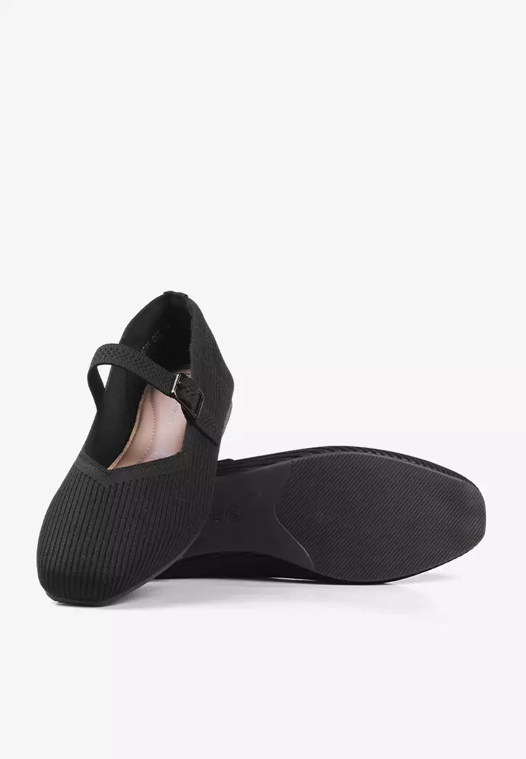 Sepatu Flat Shoes Rajut Wanita  L.Mona