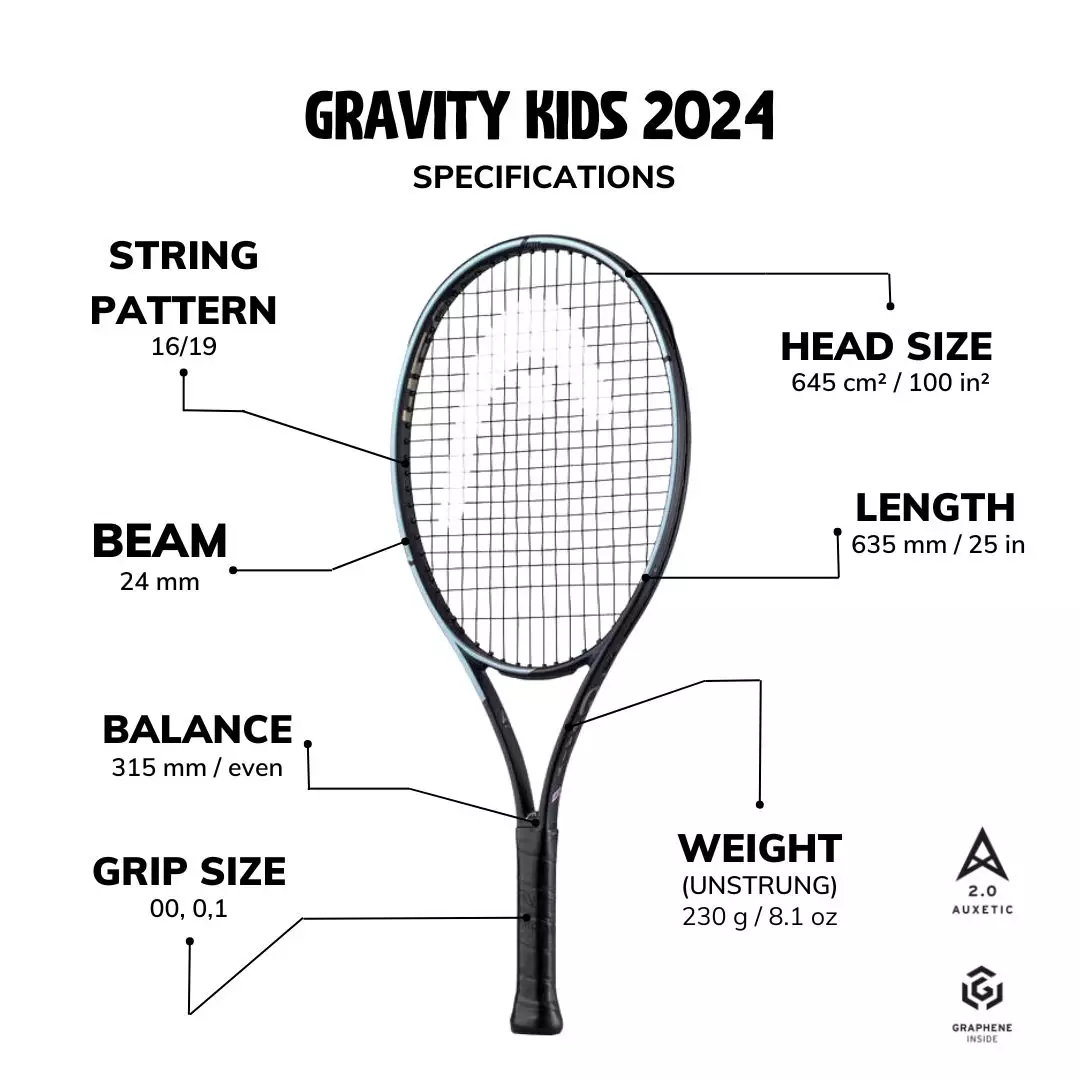 Jual Head HEAD Gravity 25 Junior Tennis Racket 240G Sc07 - Raket Tennis ...
