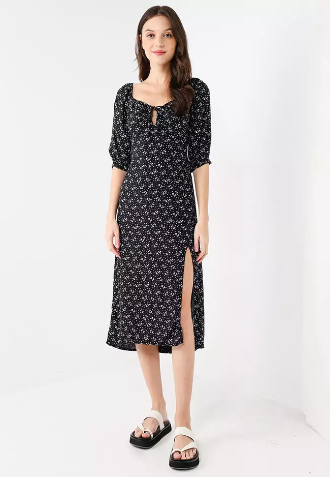 Buy HOLLISTER Half Sleeve Midi Dress 2024 Online ZALORA Singapore