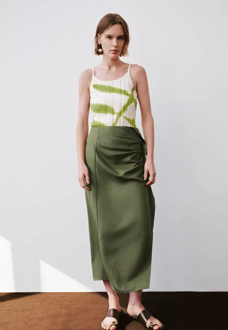 UR夏季新款女装时尚薄荷曼波撞色织染吊带背心UWH940057