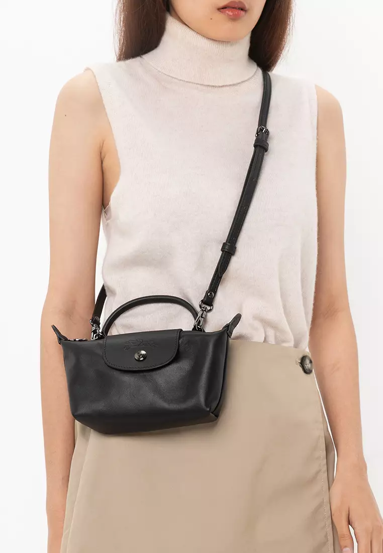 【人気/関税/送料込み】 Longchamp Le Pliage Xtra XS Leahter P Le Pliage Xtra XS Handbag Cognac - Leather | Longchamp PL