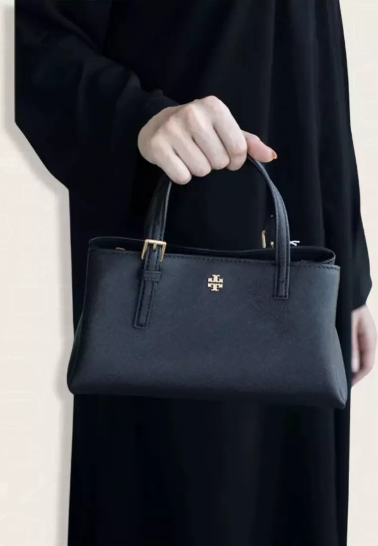 Tory Burch Emerson Mini Tote Black