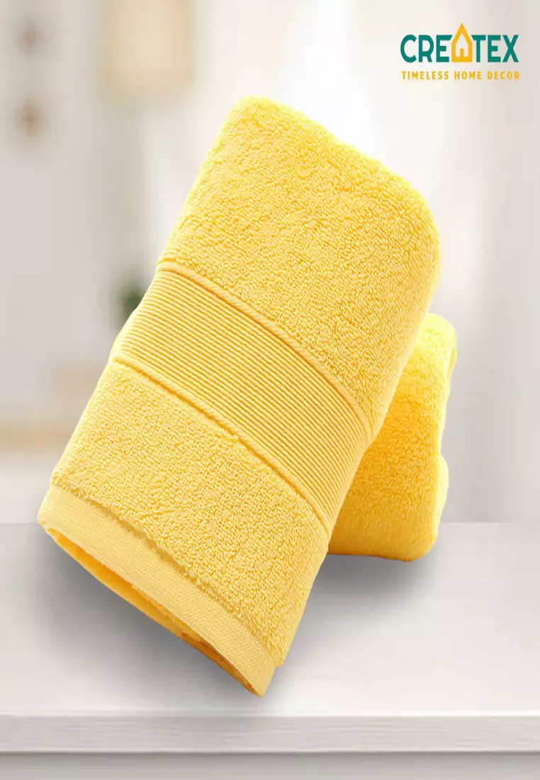 Yellow bath towel discount sets