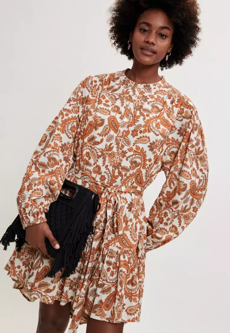 Maje printed shirt dress store