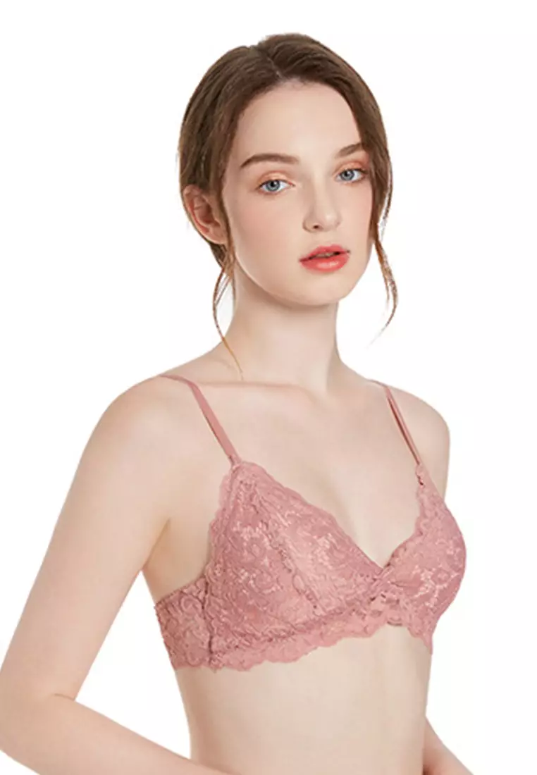 Buy Lycka Lks2101 Lycka Lady Sexy Lace Bra Pink Online Zalora Malaysia 5476