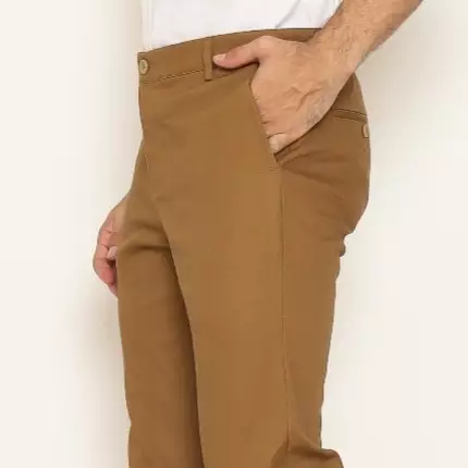 Schoeller Celana Chino Pria Slim Fit Panjang – MELVIL Brown Polos Premium