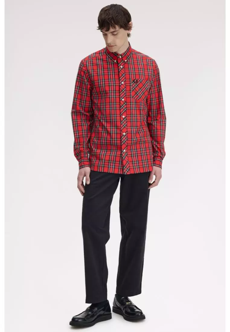 Buy Fred Perry Fred Perry M1738 Stewart Tartan Shirt (Stewart