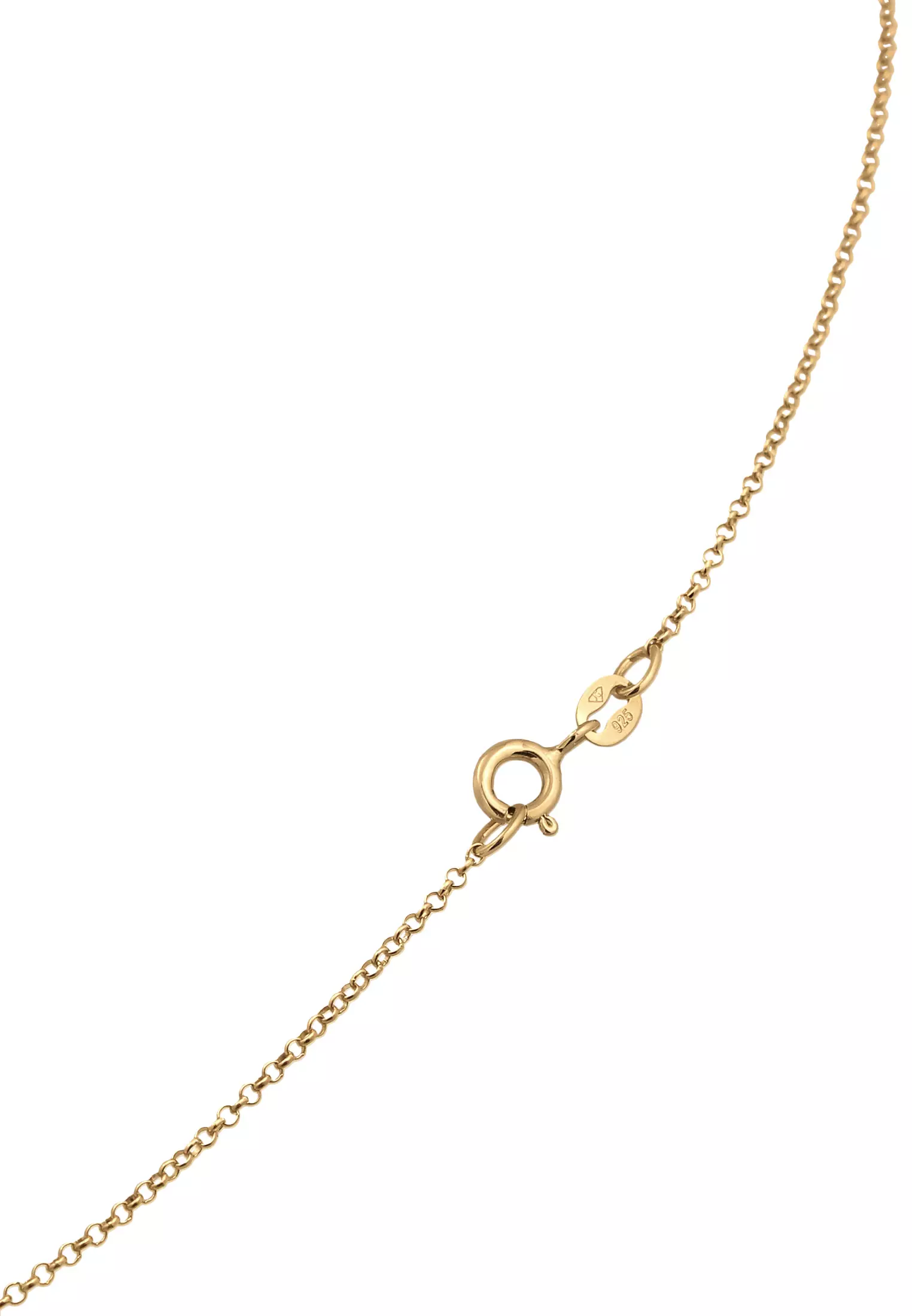 Necklace Platelets Basic Matt Gold Plated