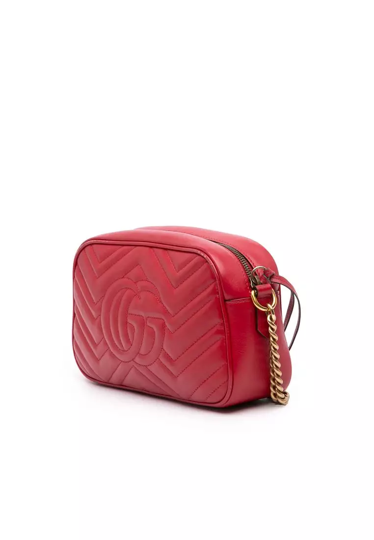 Pre-Loved Gucci Small Gg Marmont Matelasse Leather Crossbody