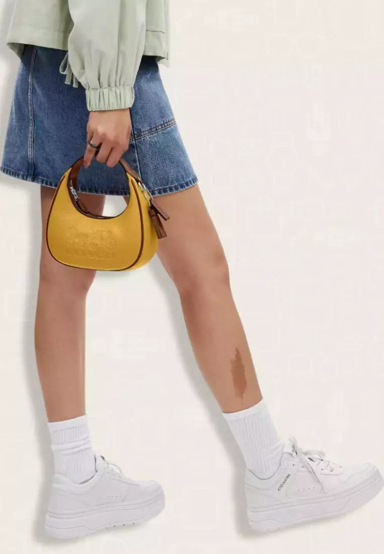 Coach Carmen Mini Crossbody In Colorblock Yellow Gold Multi