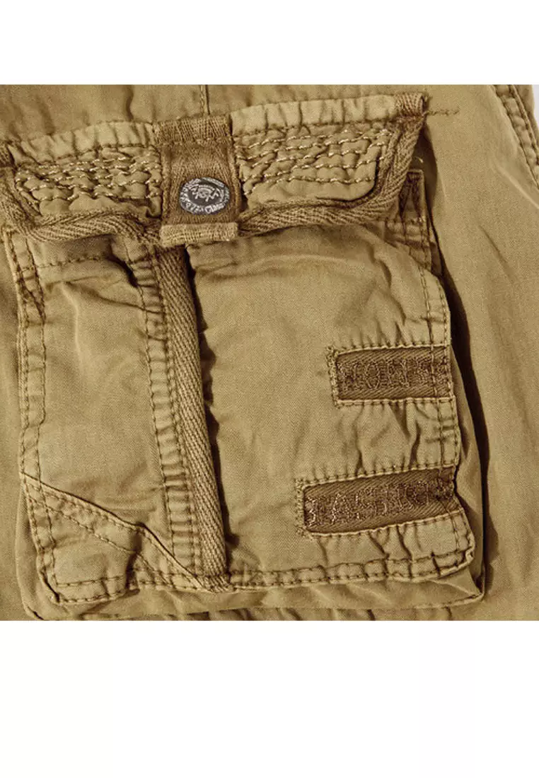 Loose Cotton Cargo Shorts AKK5820